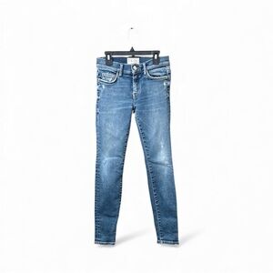 Current/Elliott Women's Blue Skinny Jeans